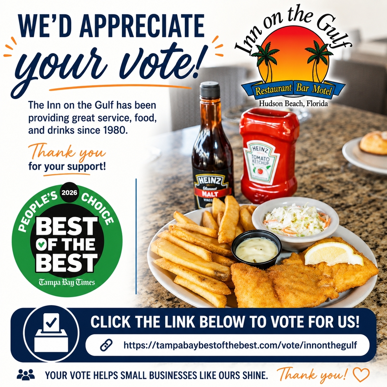 Vote for Inn on the Gulf